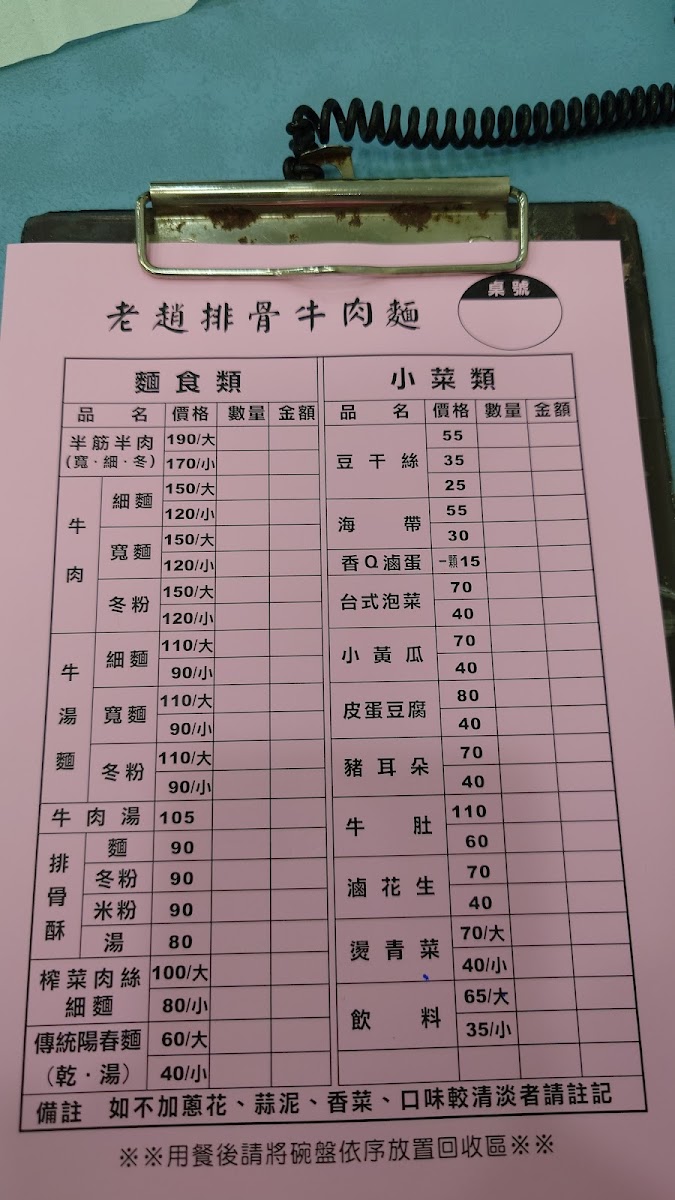 Menu Lao Zhao Paigu Beef Noodle Restaurant-7
